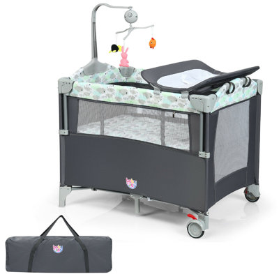 Glazier Bedside Crib with Mattress