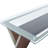Zenos L-Shaped Glass Top Writing Desk
