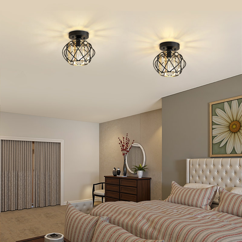 1 - Light Cage Flush Mount Ceiling Light