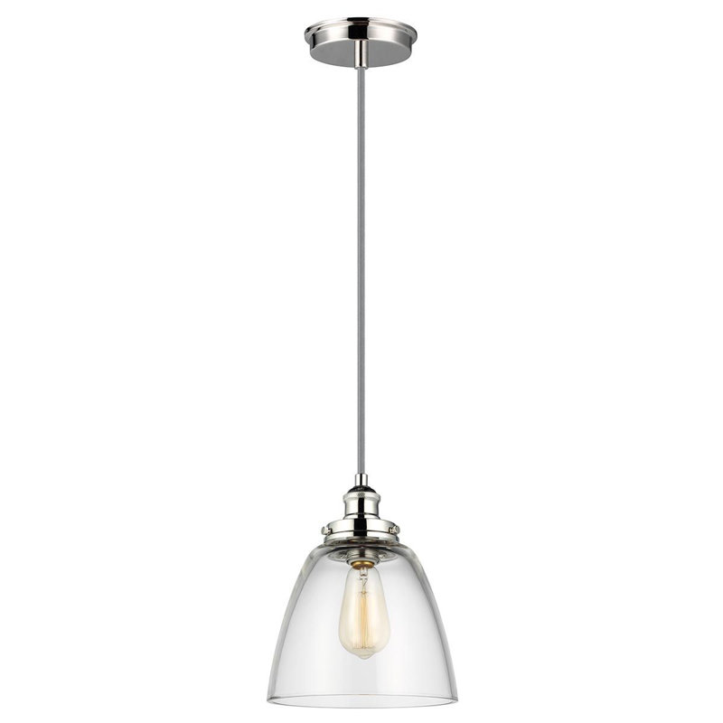 Llewellyn 1 - Light Cone Pendant, Polished Nickel