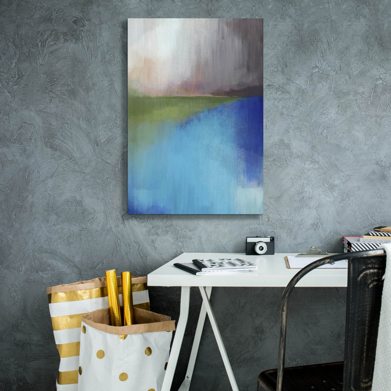  «Peaks Bay 2» par Brittany Evans, art mural sur toile, 18 po x 26 po