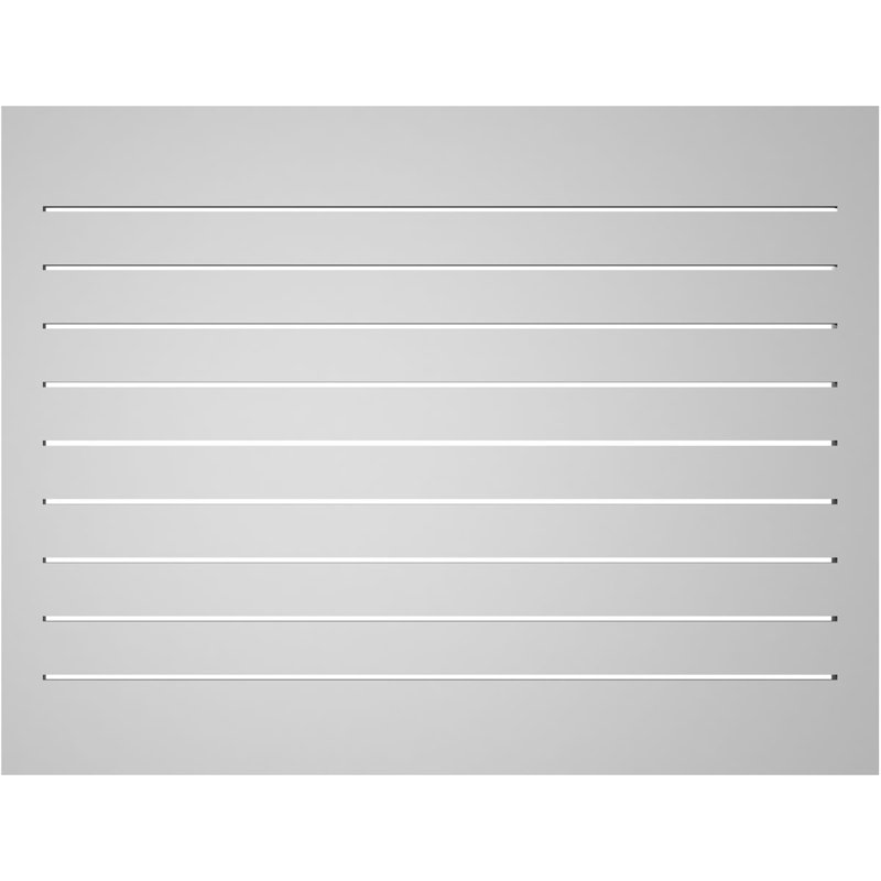 Évent à pignon fonctionnel en uréthane rectangulaire à fixation en surface, brun clair apprêté, H 32 po x l 42 po x P 1,5 po