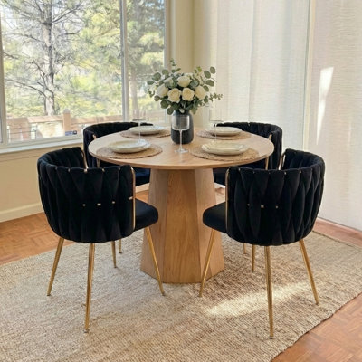 Round Dining Table Set Mid Century Modern Small Round Dining Table Set With Dining Chairs