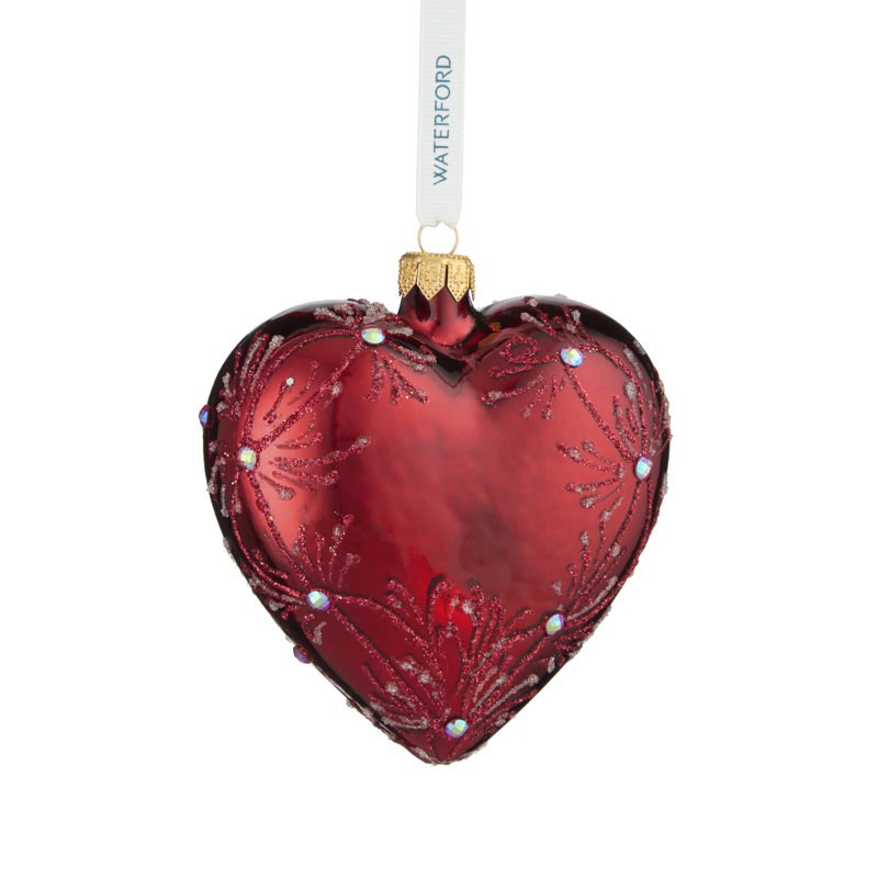 Waterford Holiday Heirlooms Red Heart Ornament