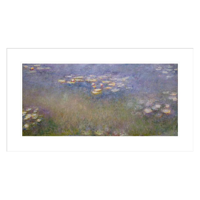 Nymphéas par Claude Monet - Impression sur toile, H 17,2 po x l 29,5 po