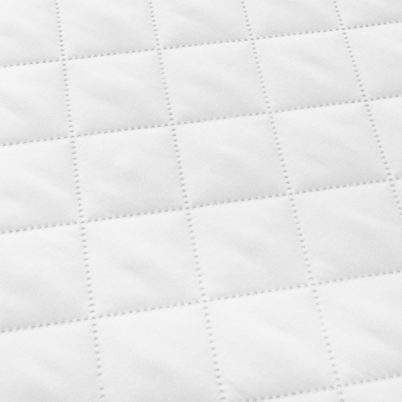 Protège-matelas matelassé imperméable avec poche profonde, Grand, Blanc
