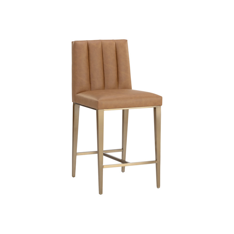 Wilbur Counter Stool - Milliken Cognac, Counter Stool (27" Seat Height)
