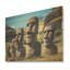 Art moderne brun sur bois, Moai Marvel, art asiatique II-1242615183