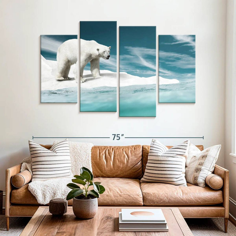 Brampt Ice Bear, 42" H x 68" W