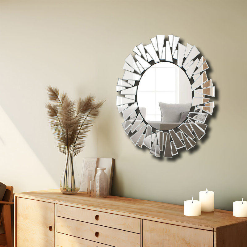 Miroir mural Prakul, 32 po x 32 po