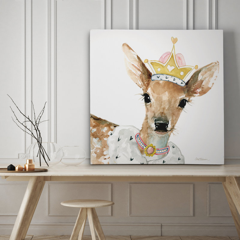 Art sur toile Kilmersdon Glamour Girls Deer, H 24 po x l 24 po x P 1,5 po, Toile tendue
