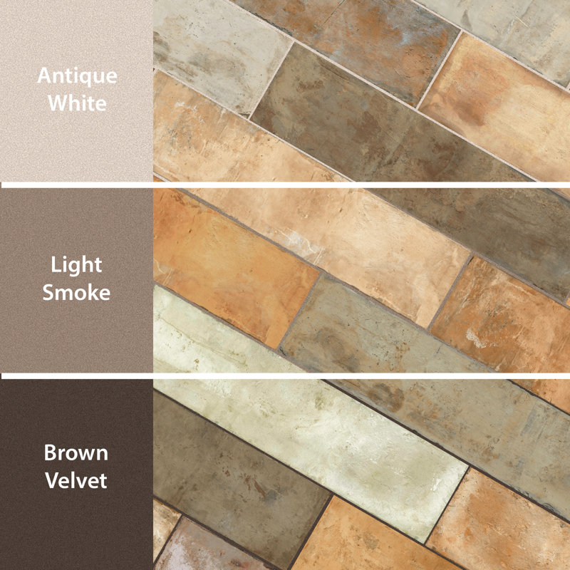 Terre 10" x 40" Porcelain Spanish Wall & Floor Tile