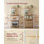Kitchen Bakers Rack With Power Outlet, 4-Tier Coffee Bar With Adjustable Shelf, Microwave Stand, Paper Towel Holder, 40 X 60 X 140 Cm-1080623564