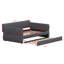 Smart Upholstered Platform Bed With USB Convenience And Trundle Storage-1944217264