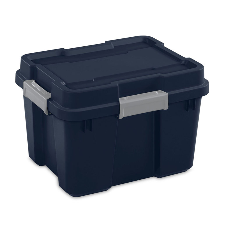 Ensemble de boîtes en plastique, Bleu, 4