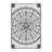 Machine Washable Wimberley Magic Circle On Ground Modern Geometric Rug in Gray – Black Binding-1549546060