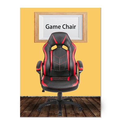 17 Stories Blak PC & Racing Game Chair in Black
