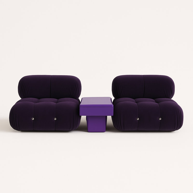 Table de bout Gattis Home, Mauve / Mauve, Mdf