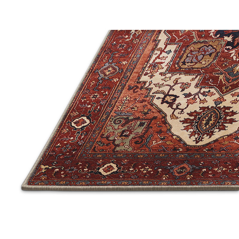 Tapis brun à motif oriental, Rectangle 4 pi x 6 pi