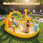 Centre de jeu gonflable pour enfants avec glissade et gicleur d'éléphant, pour enfants de 2 ans et plus, 82,7 po x 67 po x 41,3 po