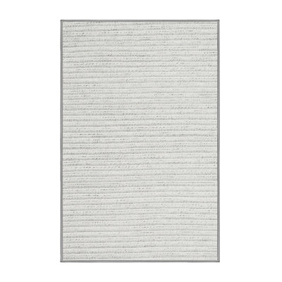 Tapis contemporain blanc cassé