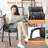 Faux Leather Conference Chair with Padded Arms