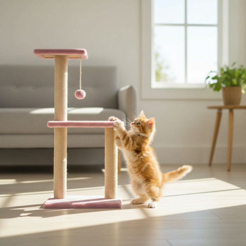 Grattoir pour chat, Vieux rose