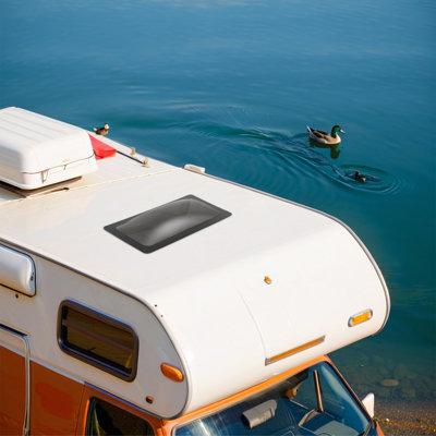 18"Hx34"W RV Skylight Replacement Cover,  UV Resistant Polycarbonate Roof Dome Vent Cover for Camper Travel Trailer
