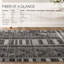Phoebe Machine Washable Kimmons Chevron Area Rug in Black/Light Gray-1557063291