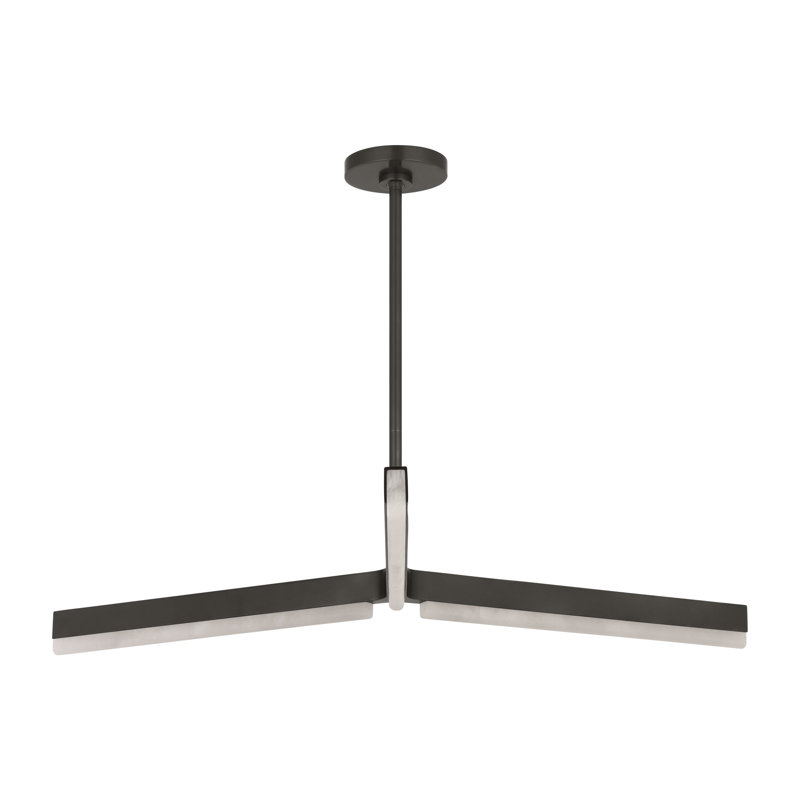 Linea LED Chandelier, Bronze