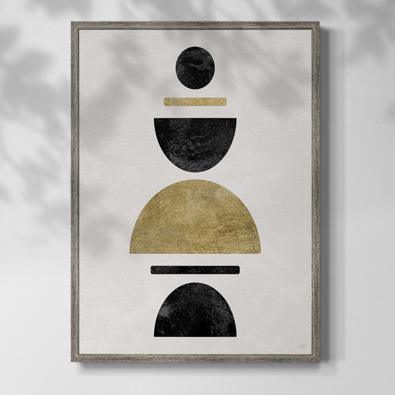 Modern Stack Framed Print - Solid Wood, 11" H x 9" W