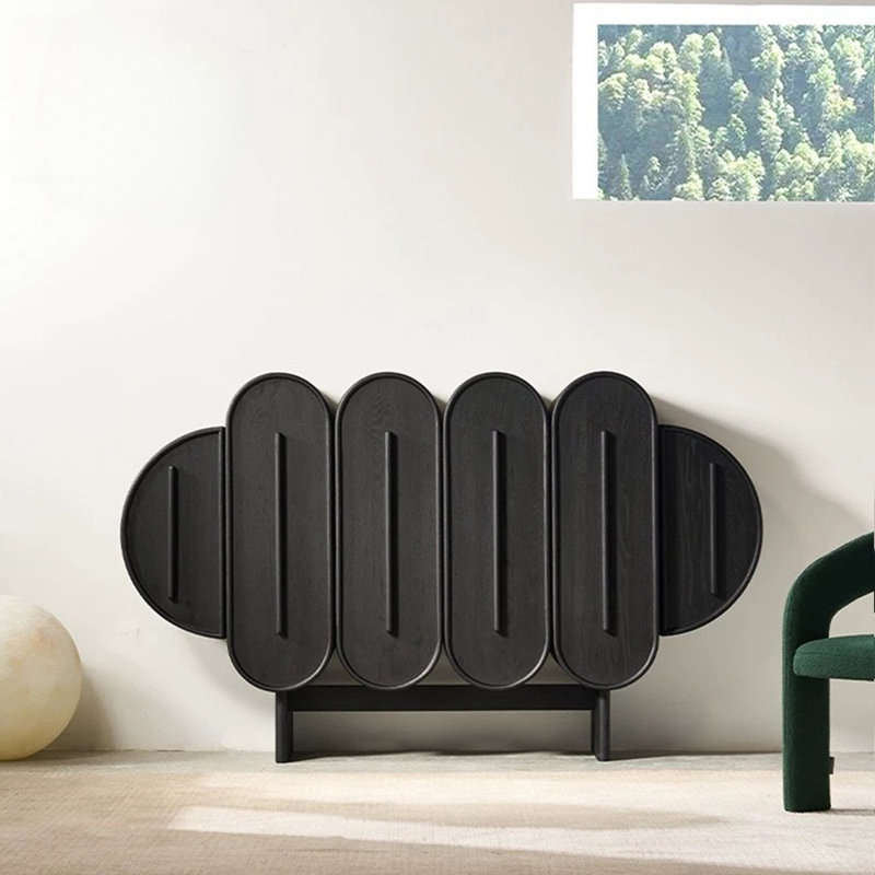 Nordic-style modern and simple sideboard, 35.4" H x 63" W x 15.4" D