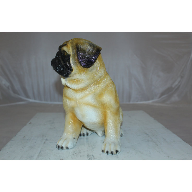 Statue de chien carlin Hode