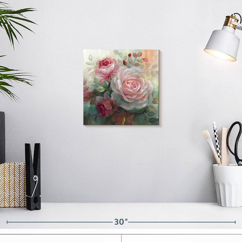 Bouquet de roses blanches Harnek II, H 10 po x l 10 po