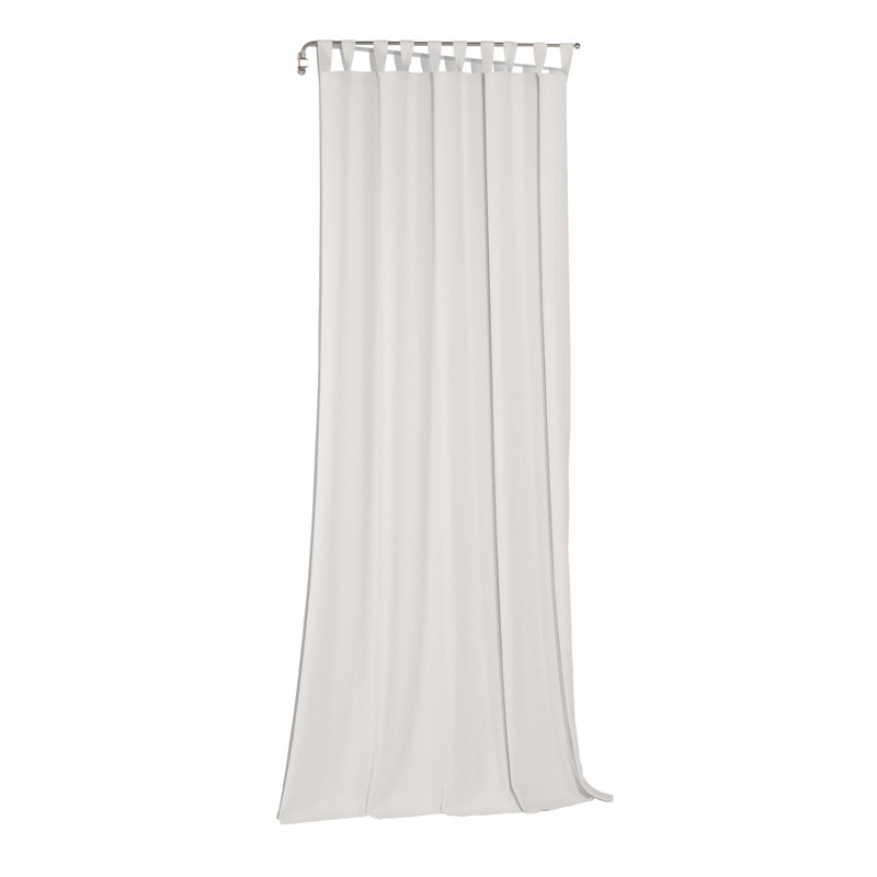 Byron Semi Sheer Curtain Pair, White, 145cm Width x 225cm Drop 