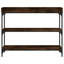 Console 17 étages avec tablettes en chêne brun 29,5 po x 11,8 po x 31,5 po-1158913484-1158913475