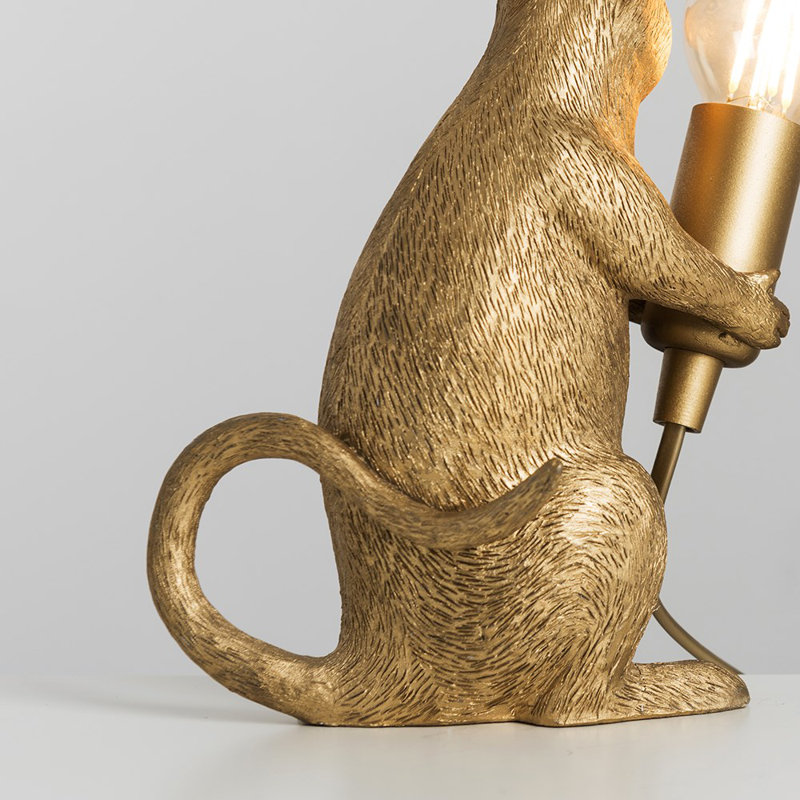 Novelty Lamp, Yes, Metallic Gold