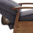 Modern Minimalist Upholstered Leisure Recliner with Adjustable Backrest and Footrest-1257523784