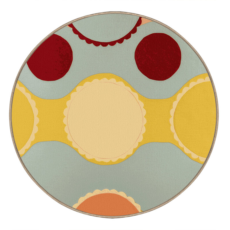 Spirited Pop Rug, Round 7'