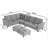 "102.56" W Reversible Sectional Sofa with Corner Seat & Extended Bench-150495492