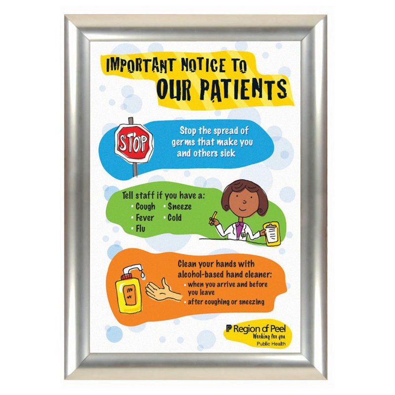 Busygrip Stainless Steel Poster Frame, 42 cm H x 29.7 cm W