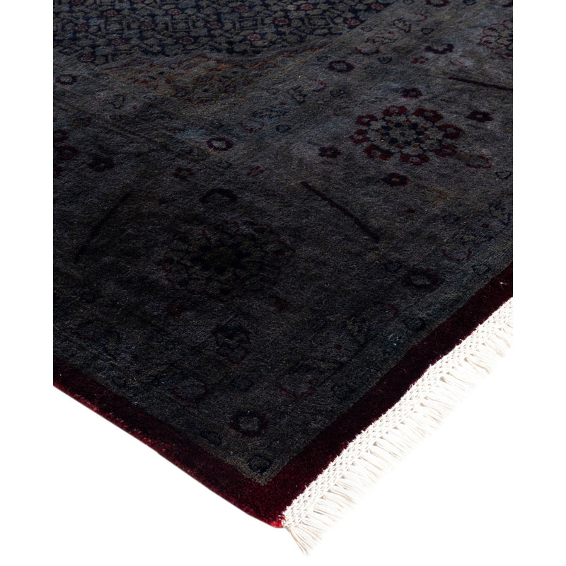 Overdyed One-of-a-Kind 9' 0" X 12' 4" Hand Knotted Area Rug