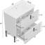 Meuble-lavabo blanc de 30 po avec lavabo en céramique, glissières de tiroir à fermeture en douceur, extérieur cannelé et tiroirs à pleine extension pour une conception efficace du rangement, système divisé intelligent à deux niveaux, optimal-169943276