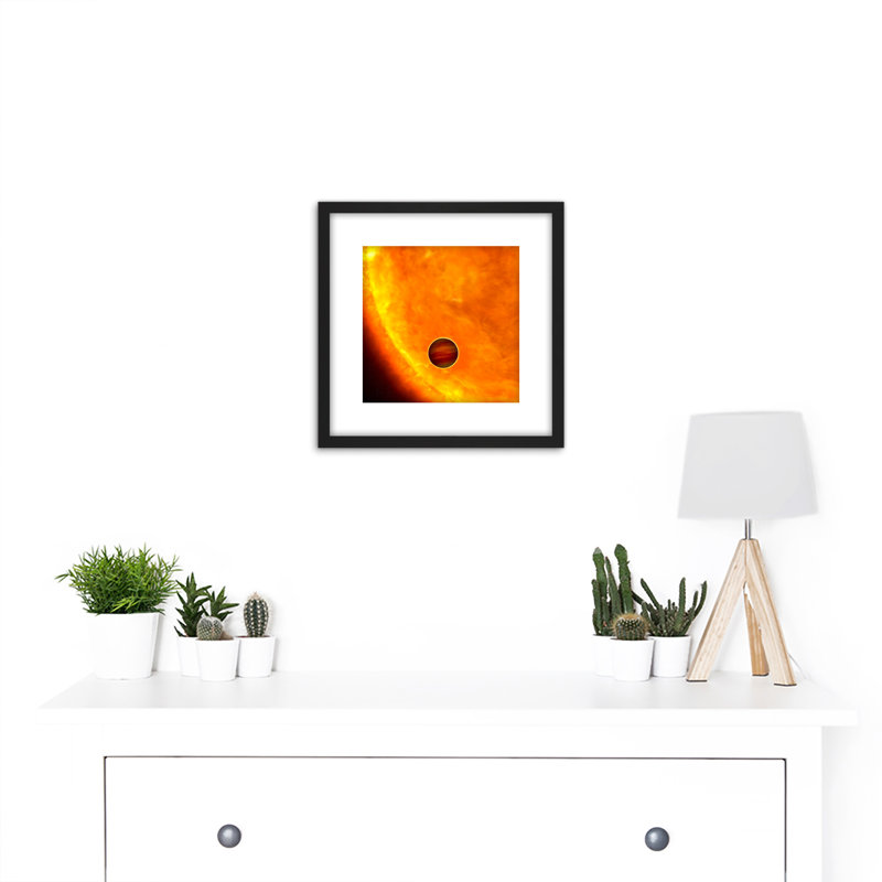 Space NASA Planet Heic0612bH Orbiting Star Illustration 1 Piece Single Picture Frame Wall Art