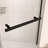 Bathroom Pivot Shower Door With Tempered Glass - Matte Black Design Enclosure 1/4" For Style Enhancement-121157489