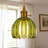 Bronze Armed Wall Sconces With Green Class Shade