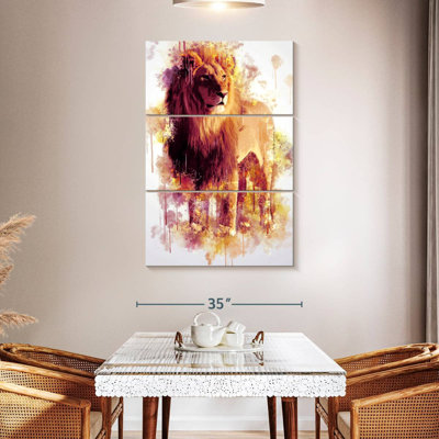 Position du lion Brampt