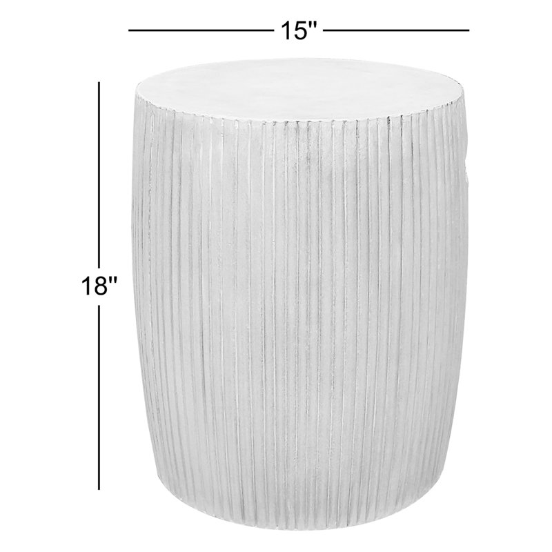 Bridge Concrete Coffee Table, White