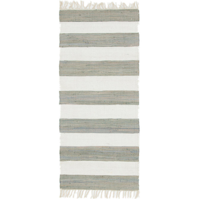 Rinker Cotton Striped Indoor Rug, Runner 2'7" x 6'1"