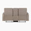Causeuse inclinable manuelle en microfibre avec console centrale et ressorts ensachés 73 po Seese-2090878387